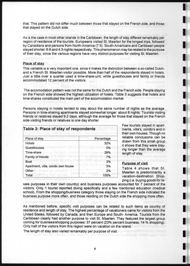 Tourism Survey St.Maarten 1997 - Page 4