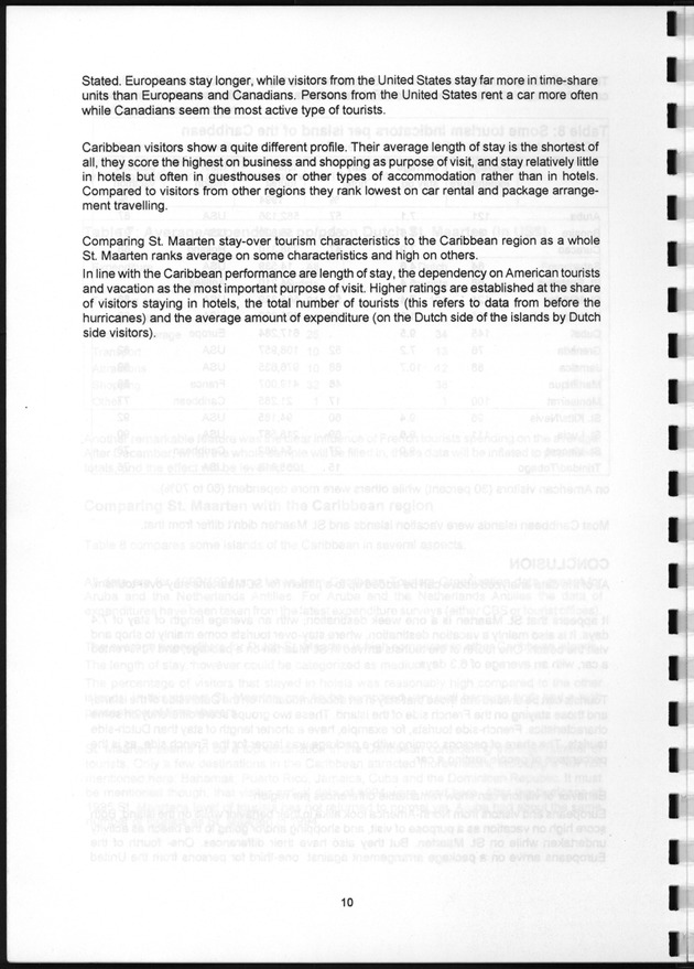 Tourism Survey St.Maarten 1997 - Page 10
