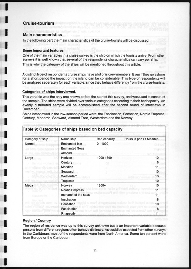 Tourism Survey St.Maarten 1997 - Page 11