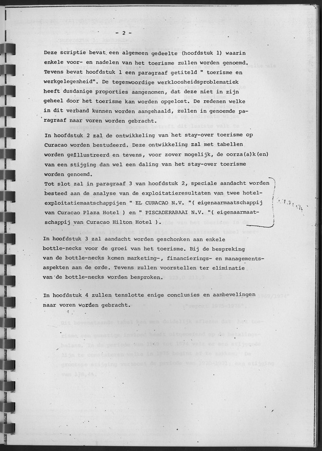 De ontwikkeling van het stay-over toerisme op Curaҫao in de periode tussen 1968 en 1975 - Page 2