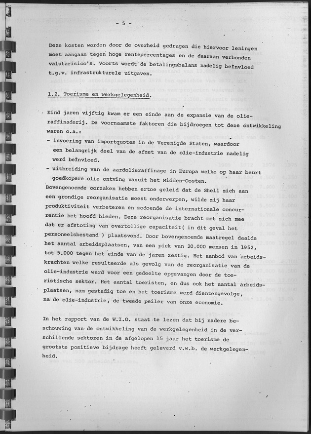 De ontwikkeling van het stay-over toerisme op Curaҫao in de periode tussen 1968 en 1975 - Page 5