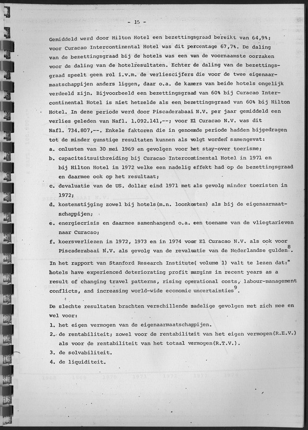 De ontwikkeling van het stay-over toerisme op Curaҫao in de periode tussen 1968 en 1975 - Page 15