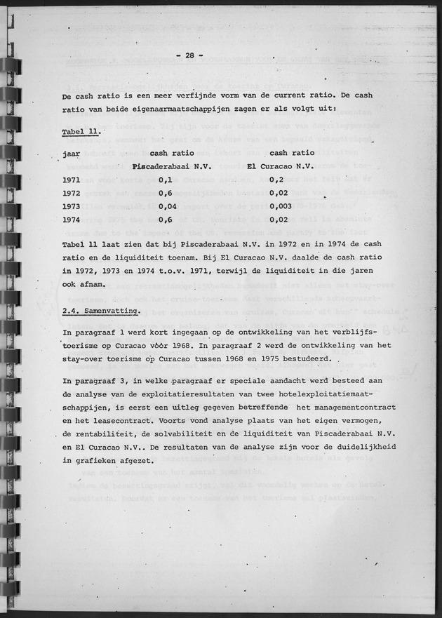 De ontwikkeling van het stay-over toerisme op Curaҫao in de periode tussen 1968 en 1975 - Page 28