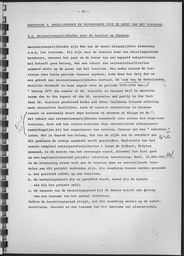 De ontwikkeling van het stay-over toerisme op Curaҫao in de periode tussen 1968 en 1975 - Page 29