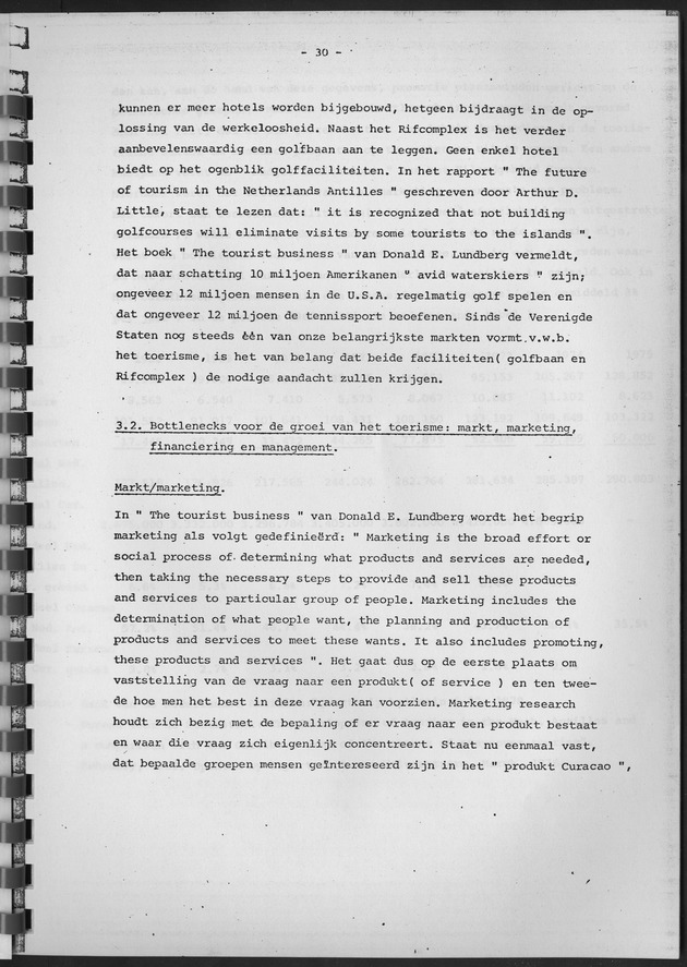 De ontwikkeling van het stay-over toerisme op Curaҫao in de periode tussen 1968 en 1975 - Page 30