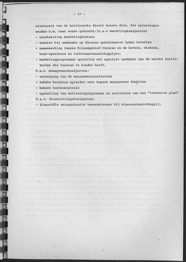 De ontwikkeling van het stay-over toerisme op Curaҫao in de periode tussen 1968 en 1975 - Page 37