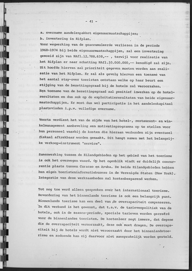 De ontwikkeling van het stay-over toerisme op Curaҫao in de periode tussen 1968 en 1975 - Page 41