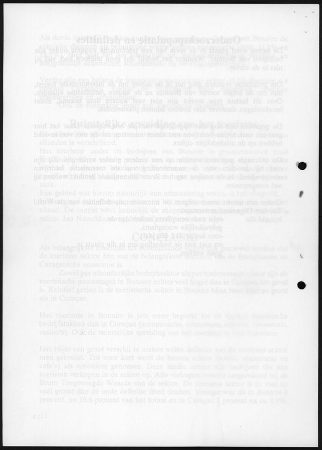 Tourism economic impact survey Bonaire and Curacao 1995 - Blank Page