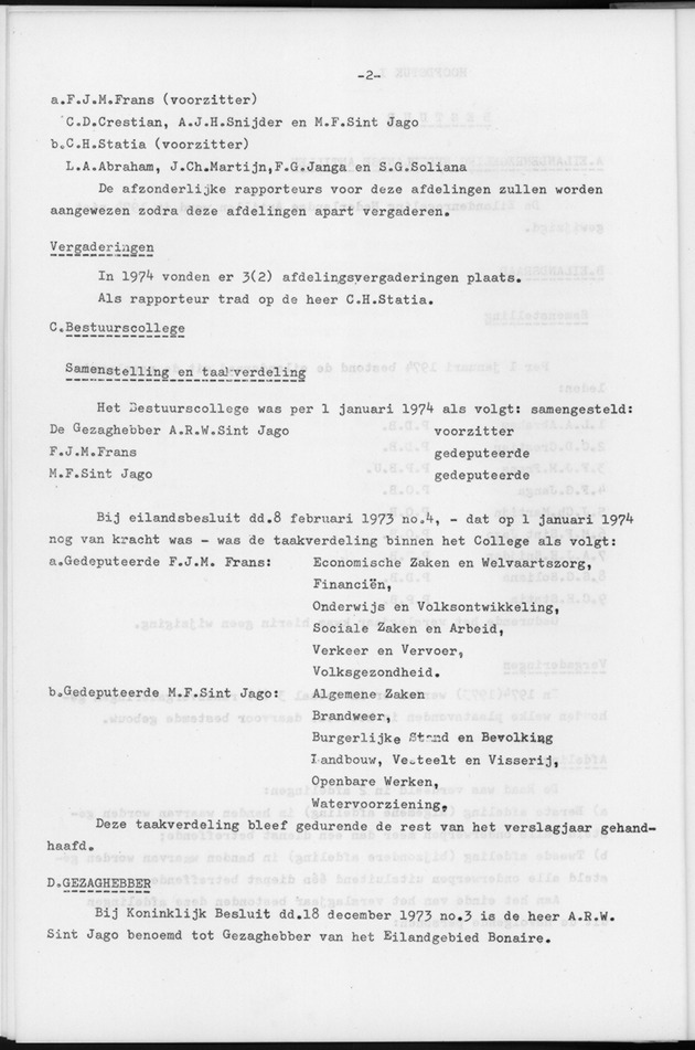 Verslag van de toestand van het eilandgebied Bonaire over het jaar 1974 - Page 2