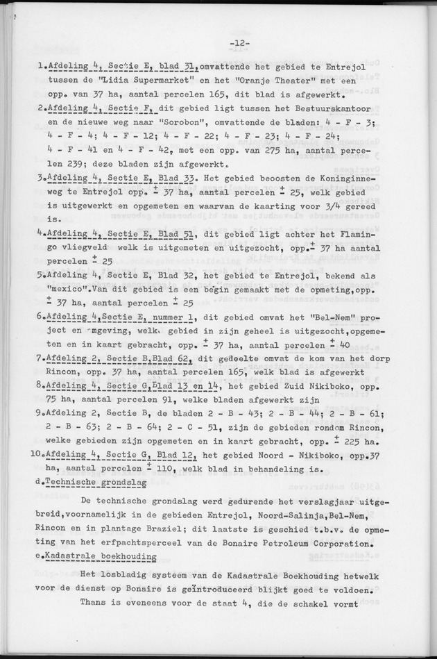Verslag van de toestand van het eilandgebied Bonaire over het jaar 1974 - Page 12