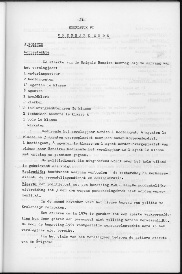 Verslag van de toestand van het eilandgebied Bonaire over het jaar 1974 - Page 21