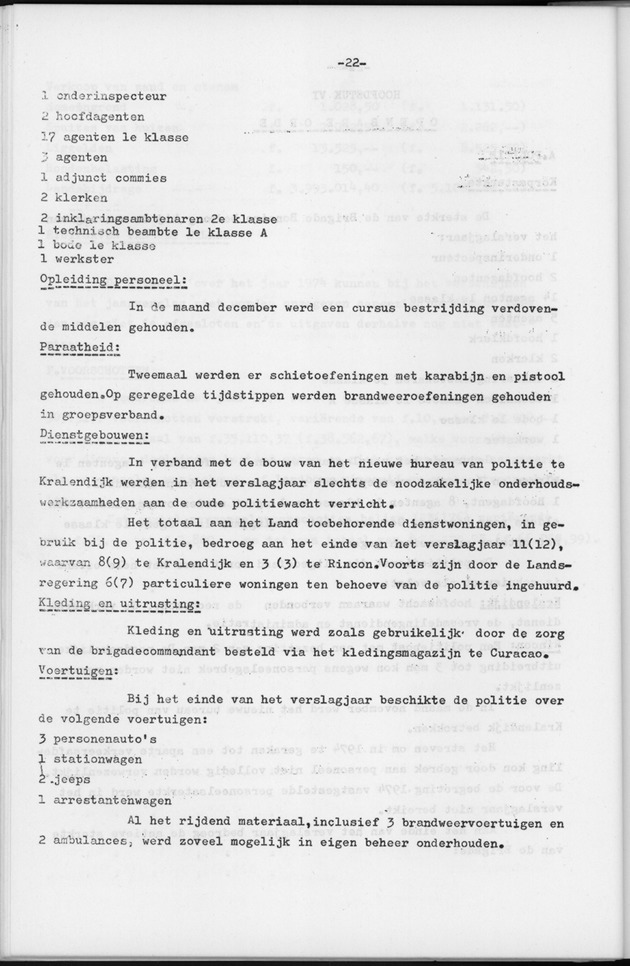 Verslag van de toestand van het eilandgebied Bonaire over het jaar 1974 - Page 22