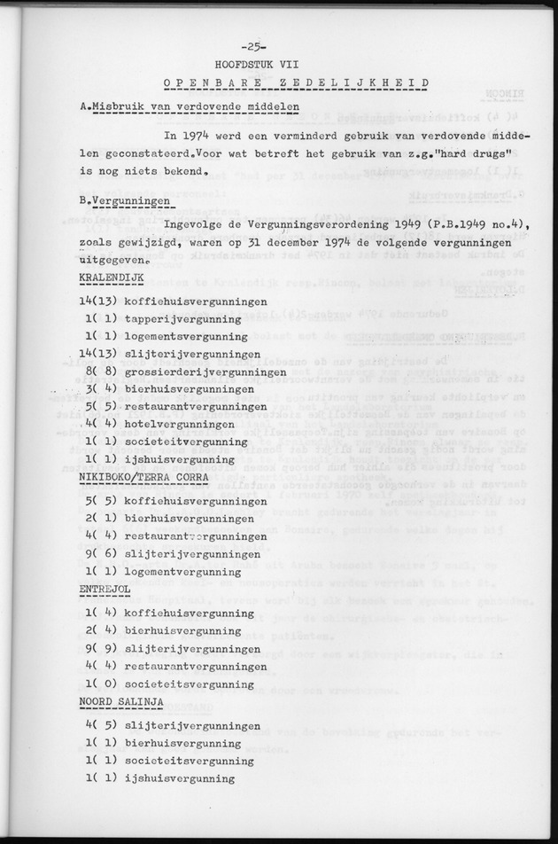 Verslag van de toestand van het eilandgebied Bonaire over het jaar 1974 - Page 25