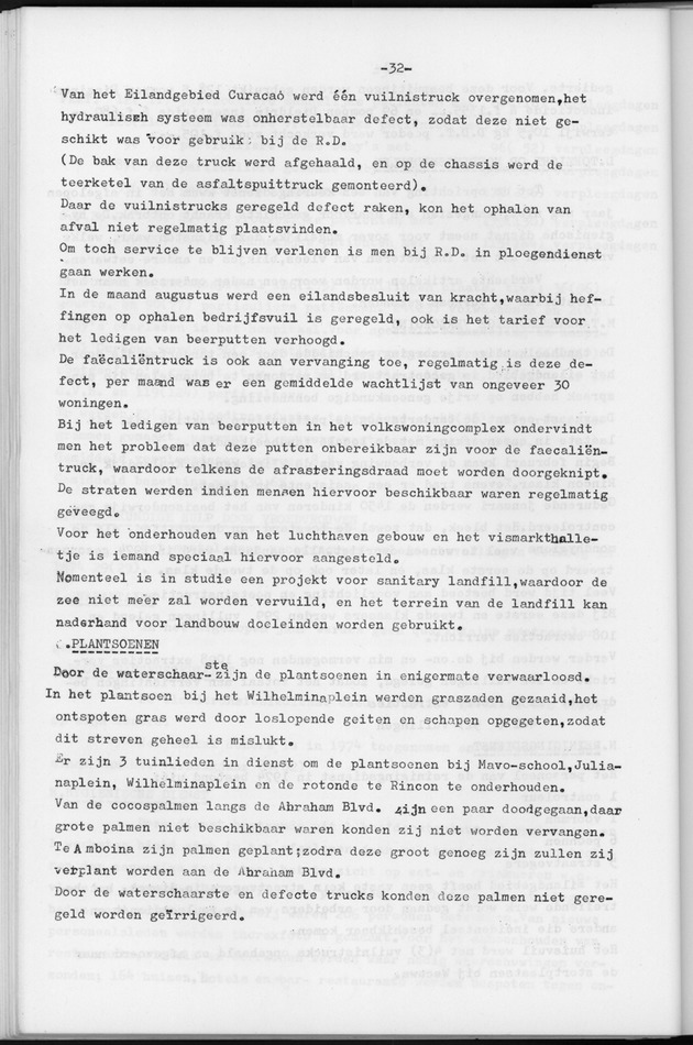 Verslag van de toestand van het eilandgebied Bonaire over het jaar 1974 - Page 32