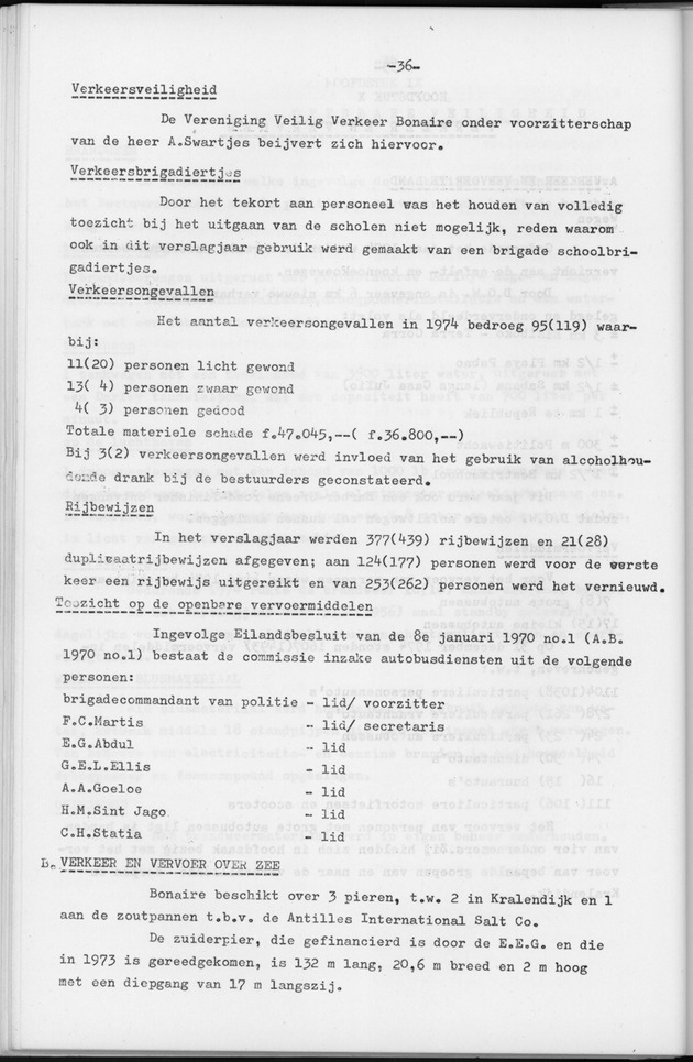 Verslag van de toestand van het eilandgebied Bonaire over het jaar 1974 - Page 36