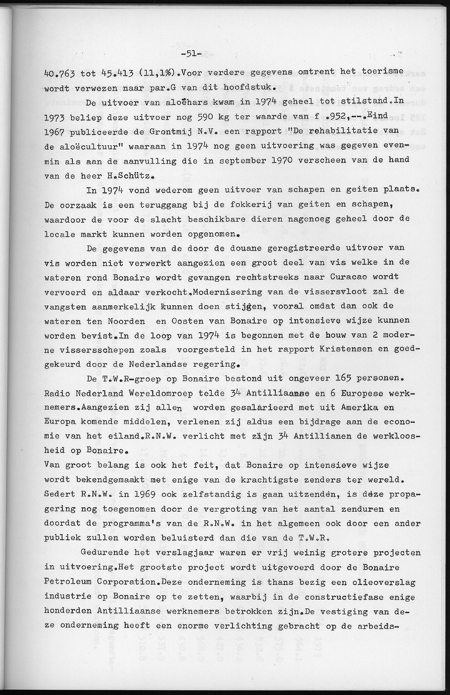 Verslag van de toestand van het eilandgebied Bonaire over het jaar 1974 - Page 51