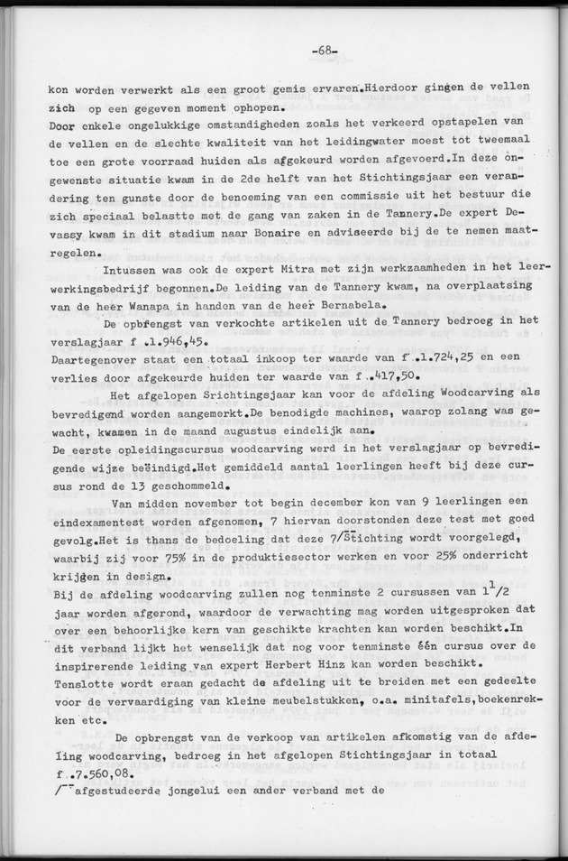 Verslag van de toestand van het eilandgebied Bonaire over het jaar 1974 - Page 68