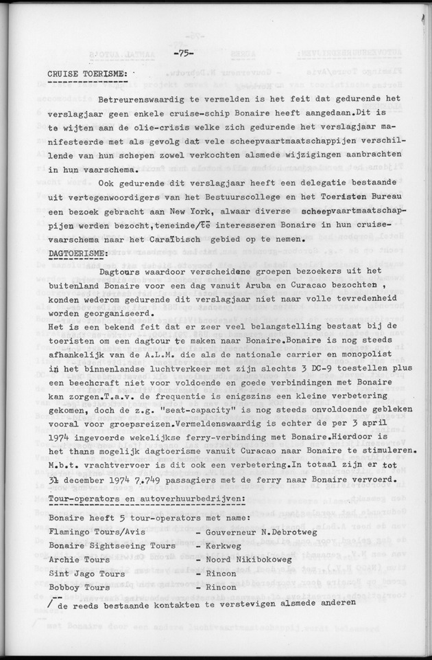 Verslag van de toestand van het eilandgebied Bonaire over het jaar 1974 - Page 75