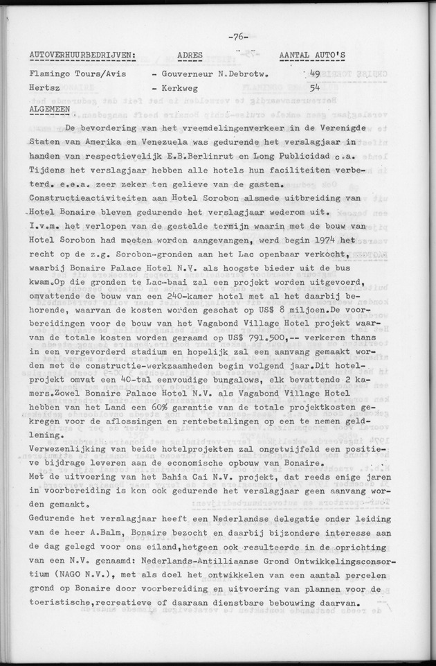 Verslag van de toestand van het eilandgebied Bonaire over het jaar 1974 - Page 76