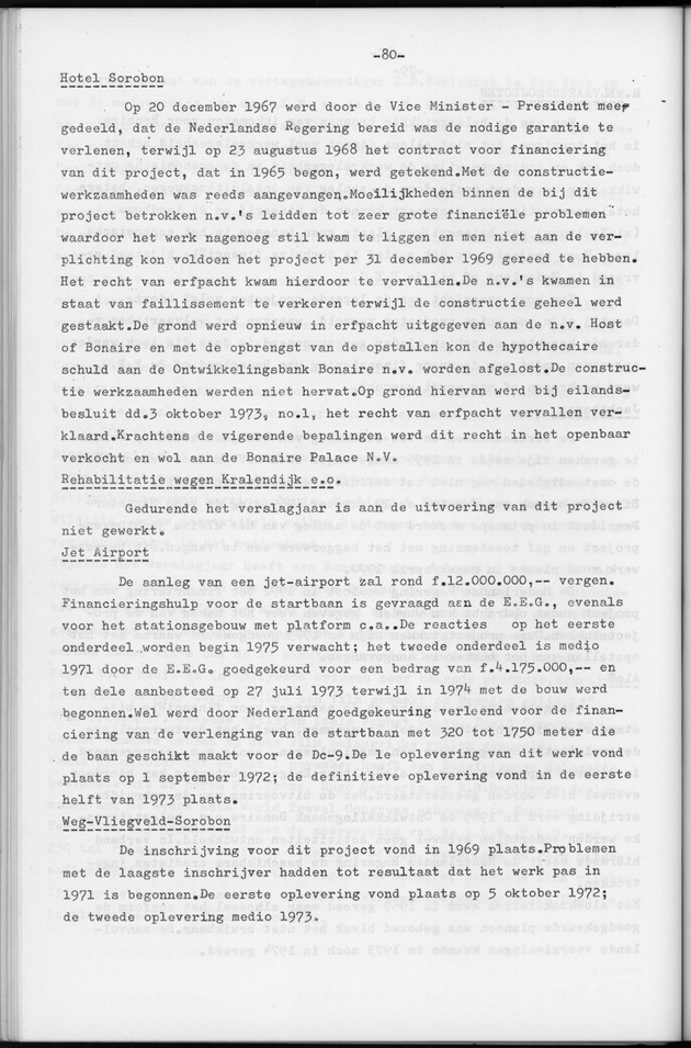 Verslag van de toestand van het eilandgebied Bonaire over het jaar 1974 - Page 80