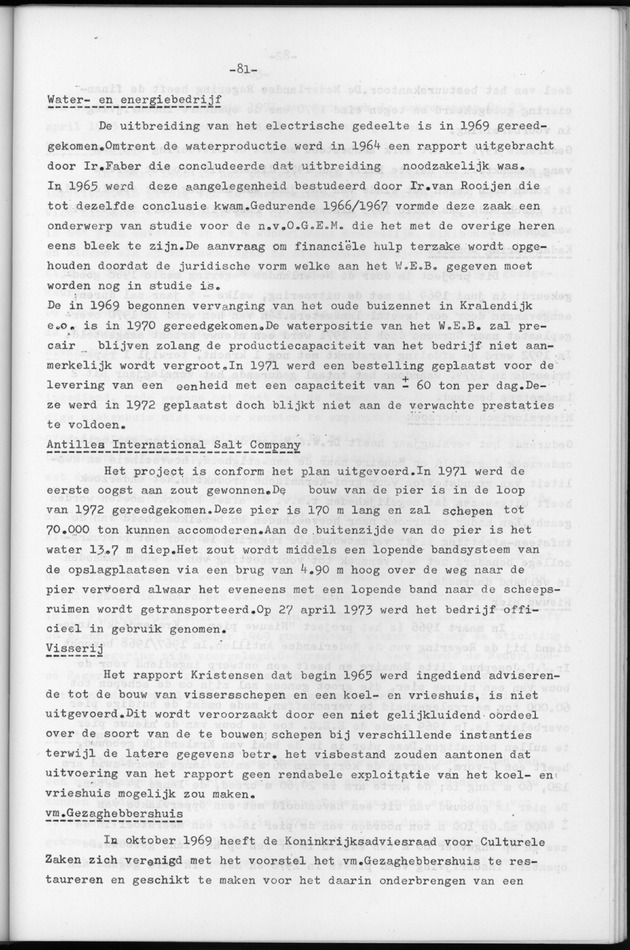 Verslag van de toestand van het eilandgebied Bonaire over het jaar 1974 - Page 81