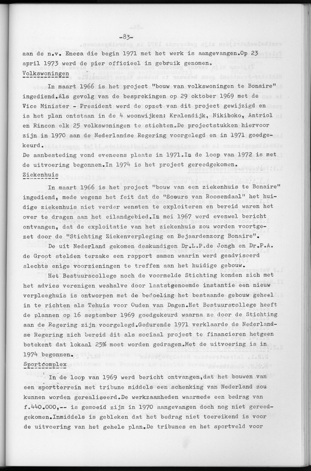 Verslag van de toestand van het eilandgebied Bonaire over het jaar 1974 - Page 83