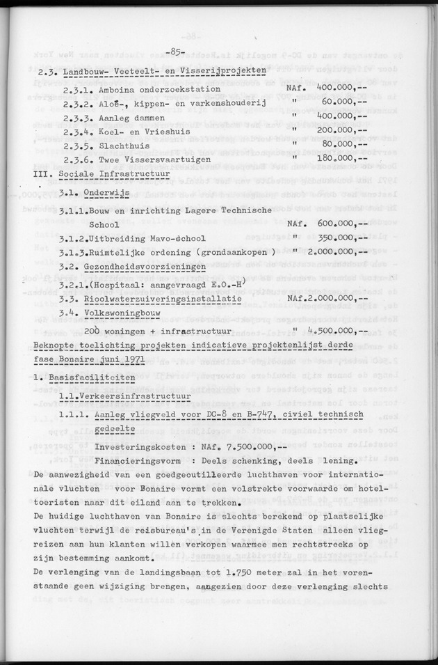 Verslag van de toestand van het eilandgebied Bonaire over het jaar 1974 - Page 85