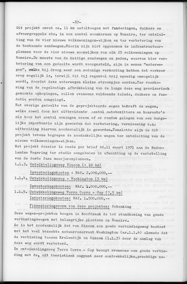 Verslag van de toestand van het eilandgebied Bonaire over het jaar 1974 - Page 87