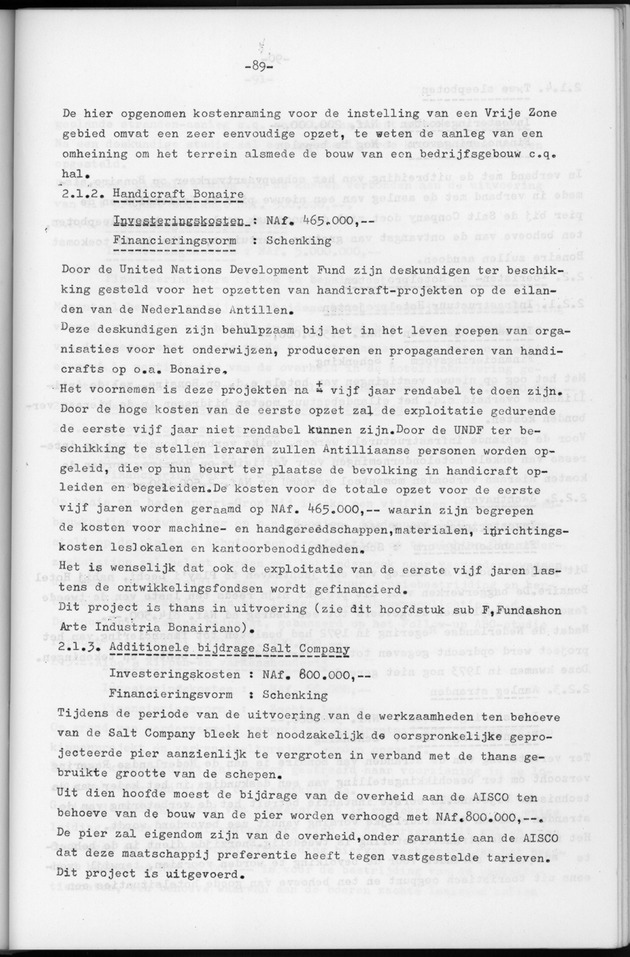 Verslag van de toestand van het eilandgebied Bonaire over het jaar 1974 - Page 89