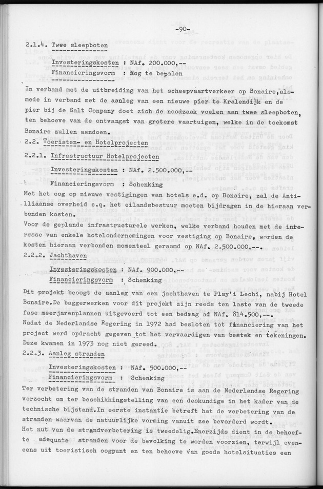 Verslag van de toestand van het eilandgebied Bonaire over het jaar 1974 - Page 90