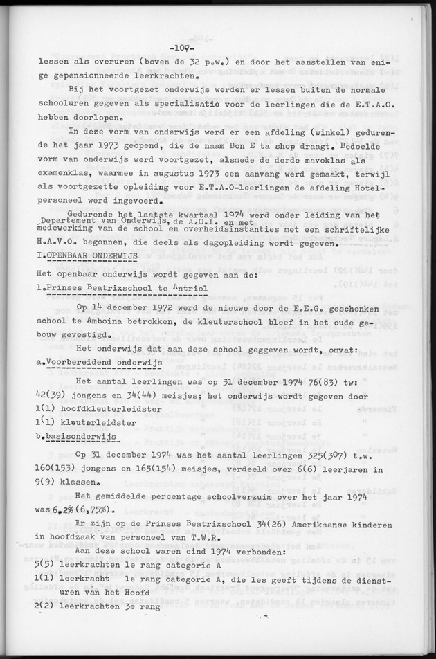 Verslag van de toestand van het eilandgebied Bonaire over het jaar 1974 - Page 107