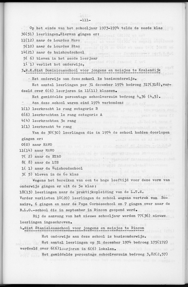 Verslag van de toestand van het eilandgebied Bonaire over het jaar 1974 - Page 111