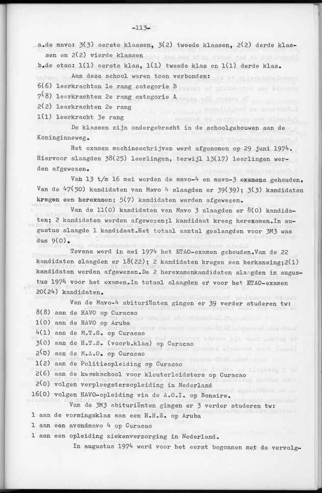 Verslag van de toestand van het eilandgebied Bonaire over het jaar 1974 - Page 113
