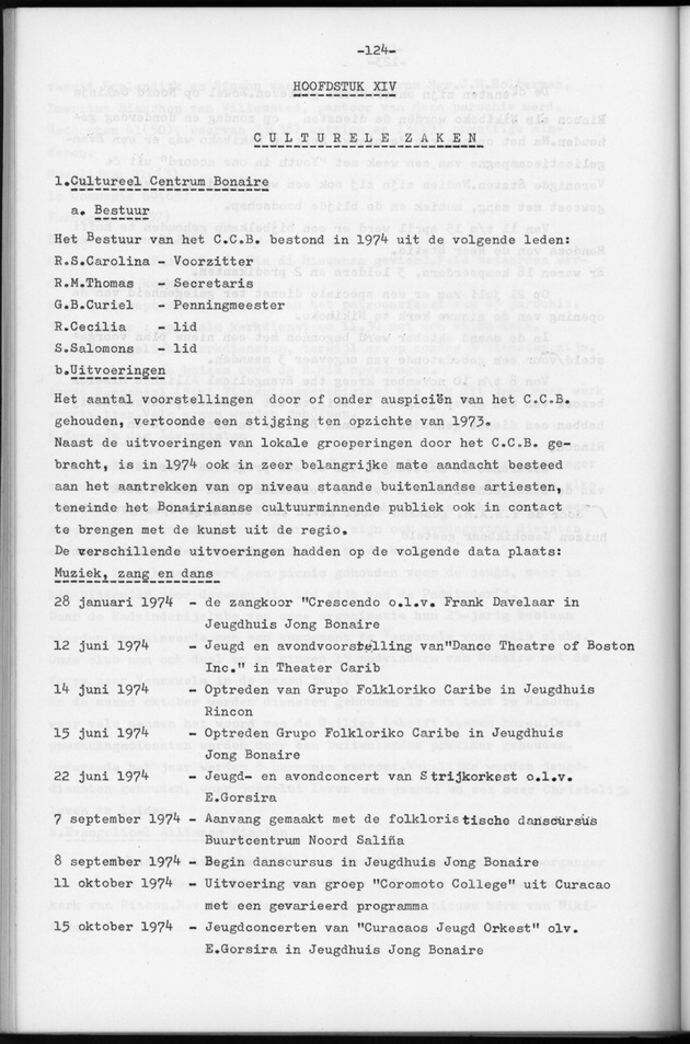 Verslag van de toestand van het eilandgebied Bonaire over het jaar 1974 - Page 124