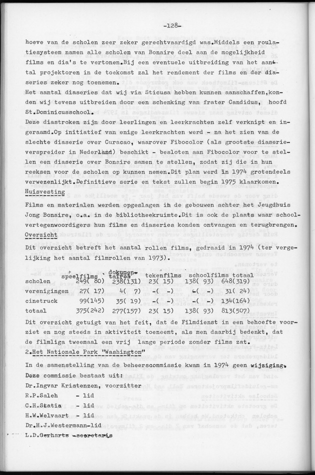 Verslag van de toestand van het eilandgebied Bonaire over het jaar 1974 - Page 128