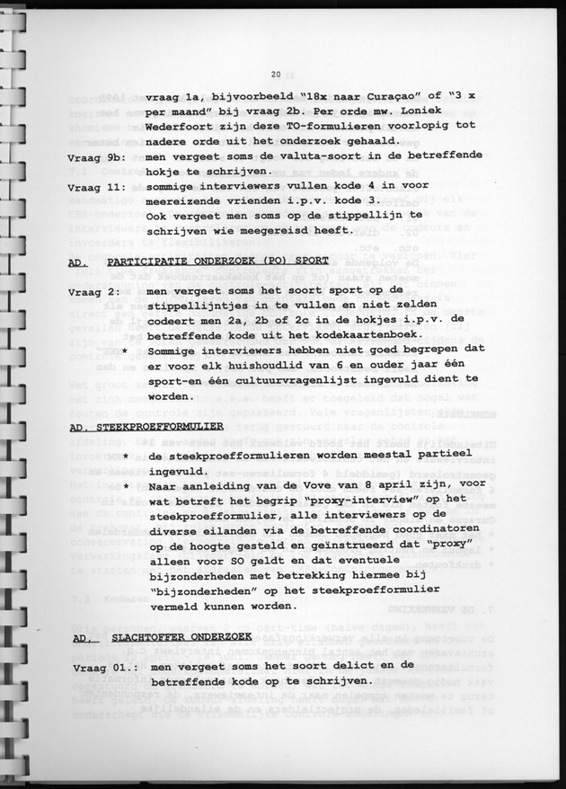 POTOSO,onderzoek naar participatie aan sport/cultuur,uitgaand toerisme en slachtofferschap van criminaliteit - Page 20