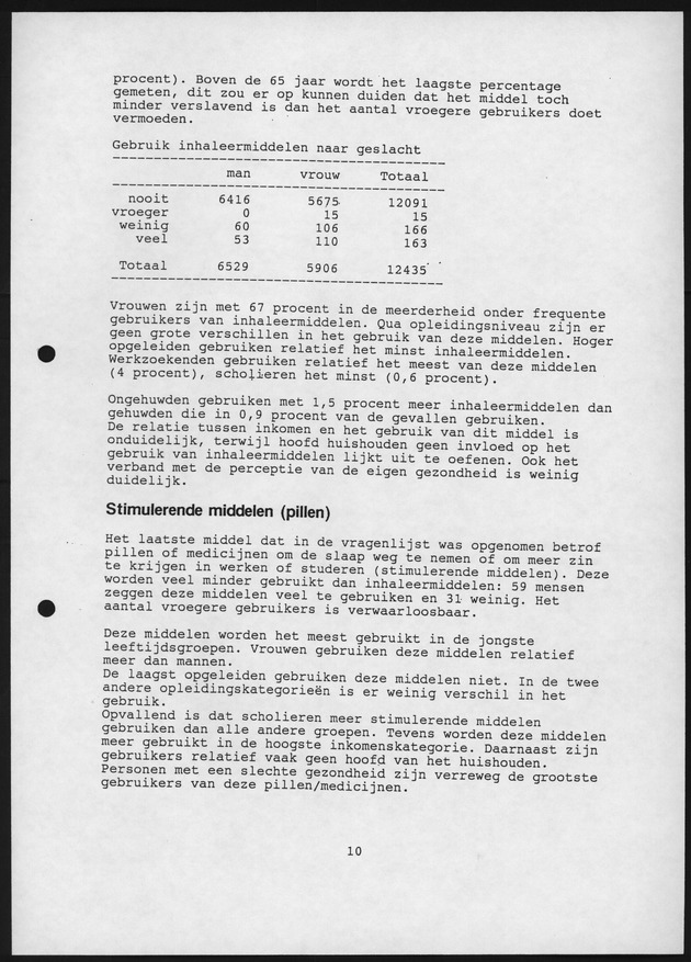 Substance Use survey(SUS) Bonaire 1996 - Page 10