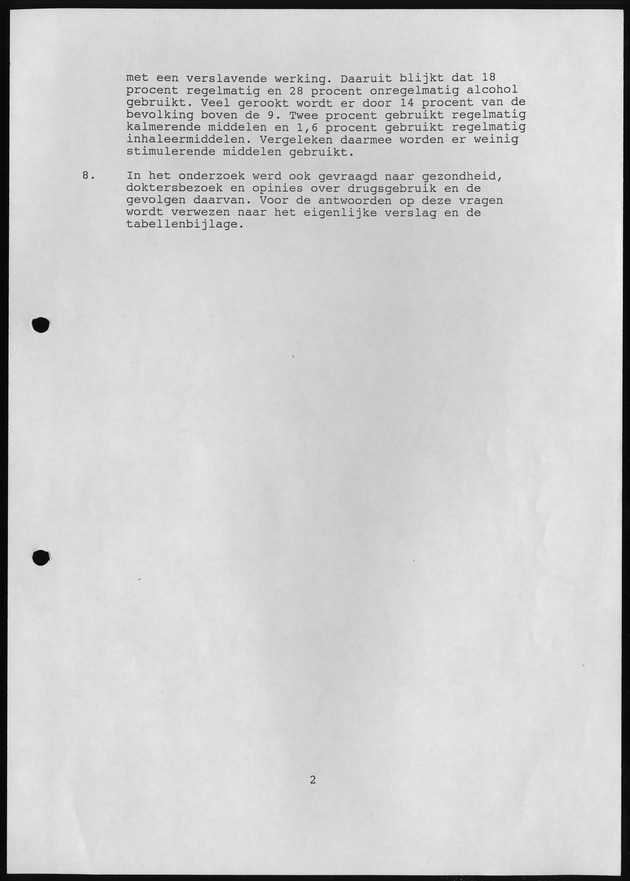 Substance Use survey(SUS) Curacao 1996 - Page 2