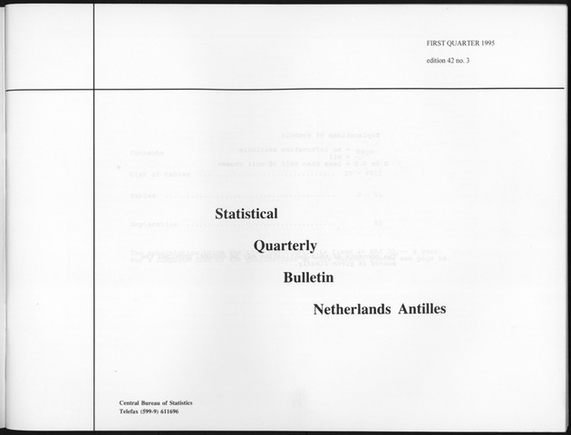 First Quarter 1995 No.3 - Title Page