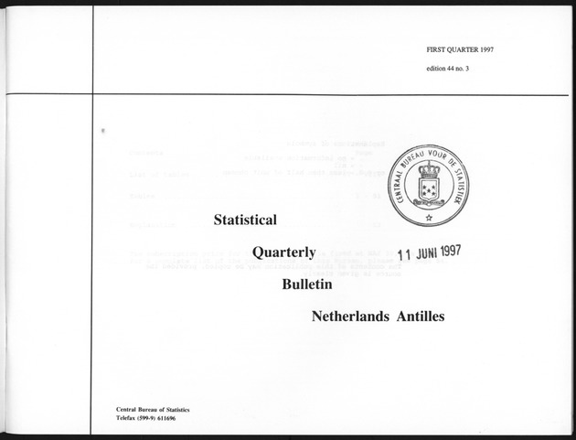 First Quarter 1997 No.3 - Title Page