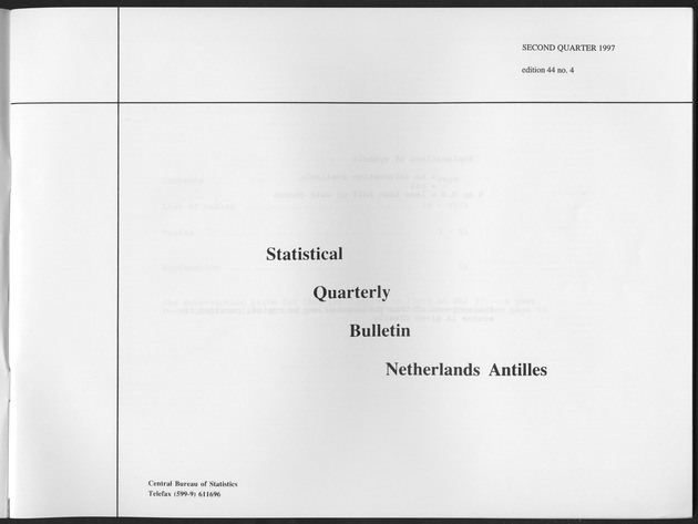 Second Quarter 1997 No.4 - Title Page