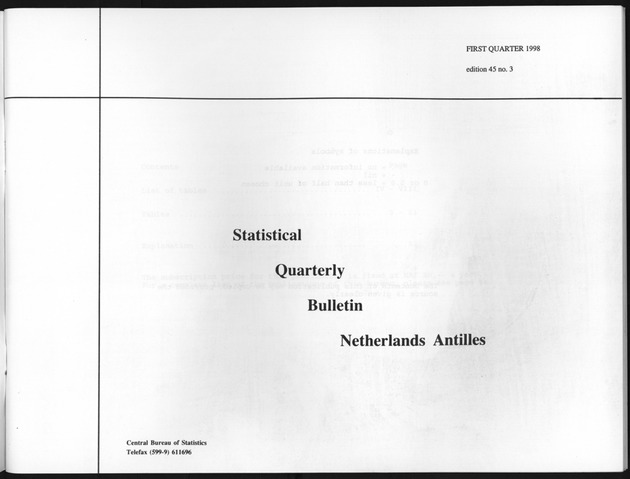 First Quarter 1998 No.3 - Title Page