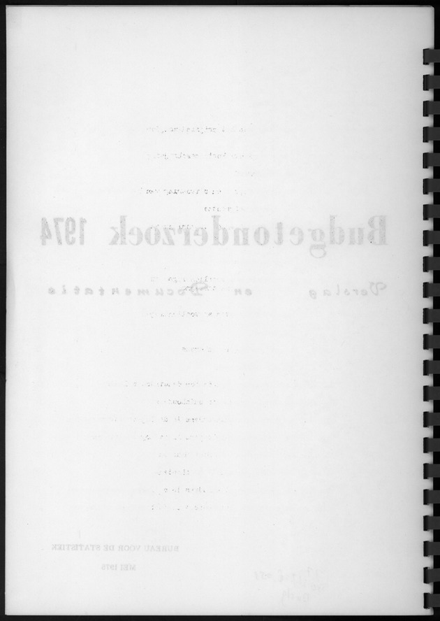 BudgetOnderzoek 1974, Benedenwindse eilanden - Blank Page