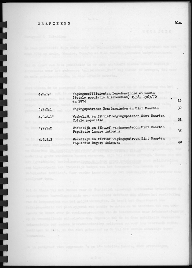 BudgetOnderzoek 1974, Benedenwindse eilanden - grafieken