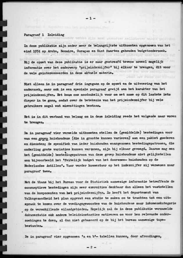 BudgetOnderzoek 1974, Benedenwindse eilanden - Page 1