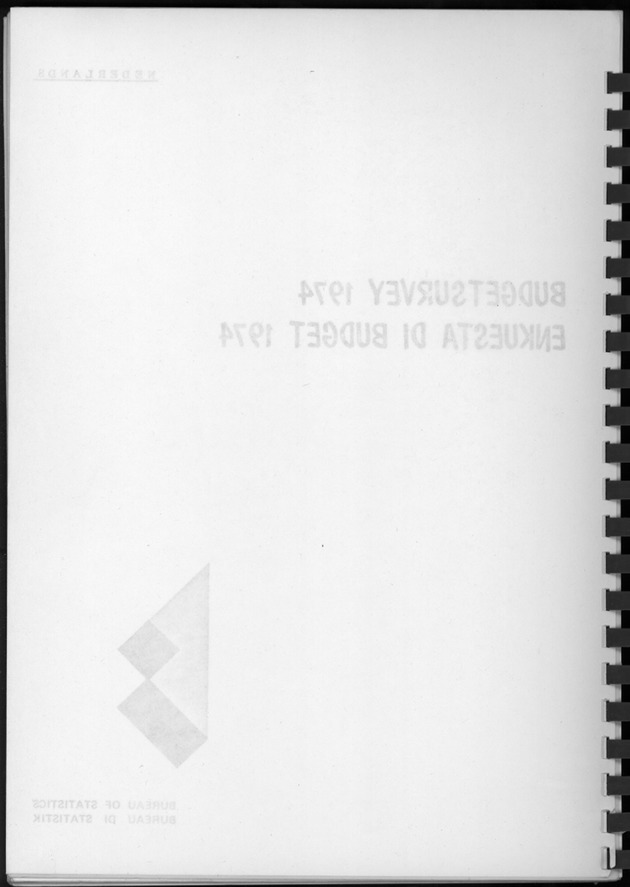 BudgetOnderzoek 1974, Benedenwindse eilanden - Blank Page