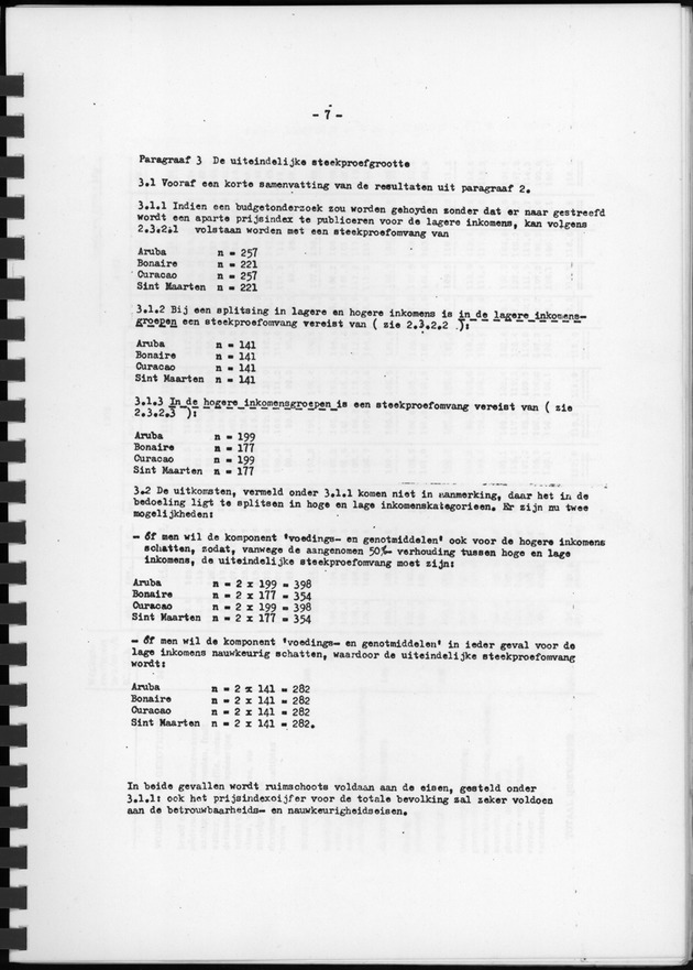 BudgetOnderzoek 1974, Benedenwindse eilanden - Page 7