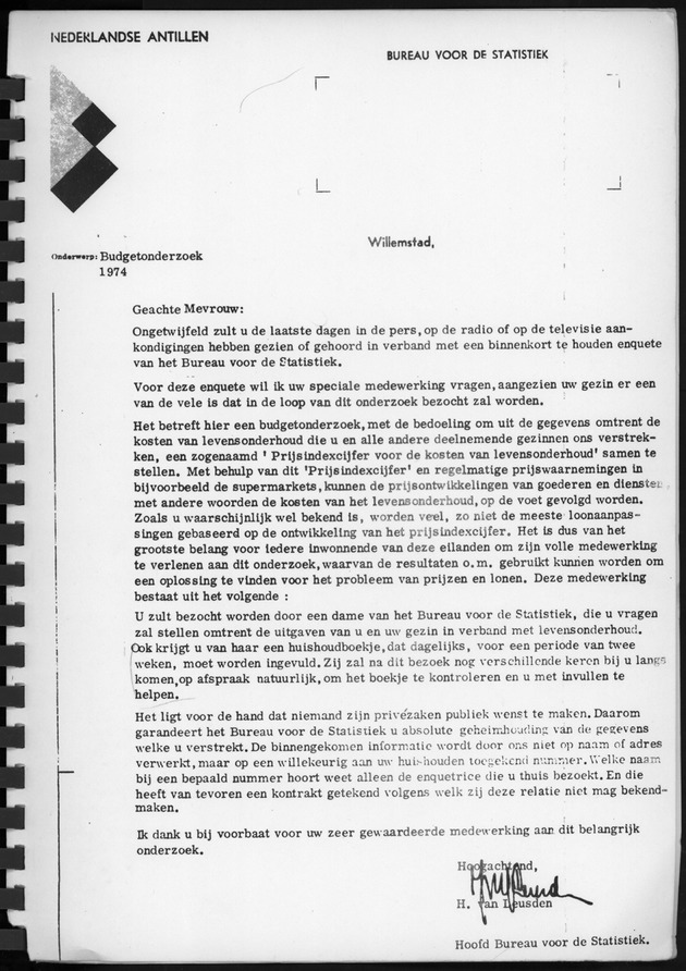 BudgetOnderzoek 1974, Benedenwindse eilanden - Page 13