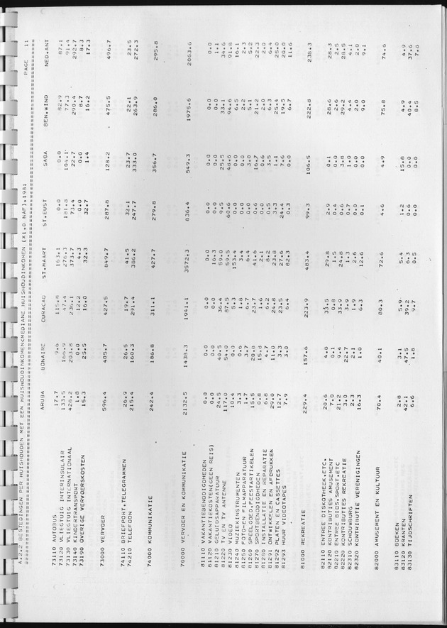 BudgetOnderzoek 1981, Consumptiepatronen 1981 - Page 135