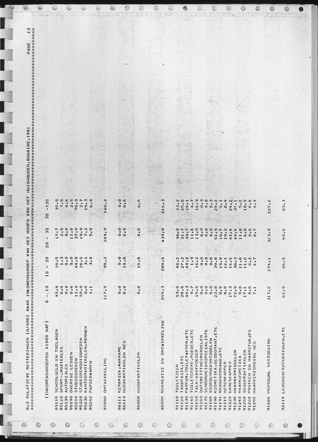 BudgetOnderzoek 1981, Consumptiepatronen 1981 - Page 309